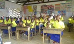 Students in Kenya attend a Safe Spaces Club meeting